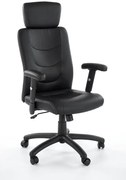Czarny fotel obrotowy z zagłówkiem B0-W79
