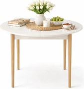Okrągły rozkładany stół kaszmir + naturalny N1-S80