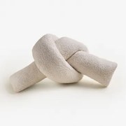 Poduszka 25x55 Cm Z Barankiem Ilania Chenille Off-white - Sklum