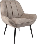 Nowoczesny fotel wypoczynkowy Farel, beżowa tkanina