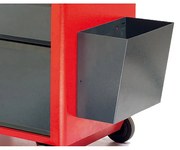 Kosz na śmieci do wózka warsztatowego GD, 204 x 298 x 300 mm, antracyt