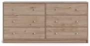 Komoda w naturalnym kolorze 143x68x32 cm May – Tvilum