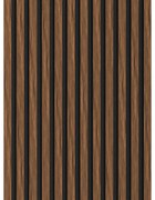 Mexen Lam-F lamele ścienne akustyczne 275 x 30 cm, filc 8 mm, fornir techniczny, Mahoń Rubinowy - S105-275307-3015-013