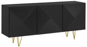 Komoda PYRAMID 160 czarny mat/złota FURNIVAL