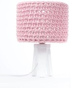 Lampa stołowa COTTON WOOD różowa BPS KONCEPT