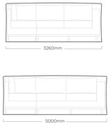 Pokrowiec na meble modułowe 326 x 500 x 91cm KETTLER 0104850-400