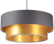 Złoto-szara lampa wisząca w stylu glamour - 4X S418 E5-G57
