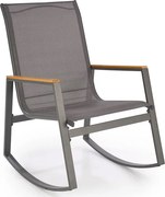 Krzesło popielate ogrodowe N9-G63