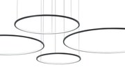 Lampa wisząca Saturno Black 120W LED