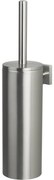 Spirella Szczotka WC ścienna z pojemnikiem Nyo 9,5 x 12,5 x 40 cm, szczotkowana stal nierdzewna