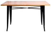 Prostoktny stó z naturalnego drewna Torix 120 x 60 cm