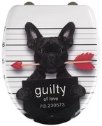 Deska sedesowa GUILTY DOG - Duroplast, wolnoopadająca, WENKO
