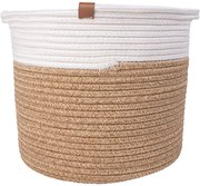 Koszyk pleciony biało-beżowy LIMBER 025x030 inny
