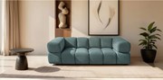 Zielona sofa 3-osobowa ALVERO z tkaniny 240 cm - Design Bubble - Premiumowy Komfort