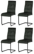 Zestaw krzeseł do jadalni Vintage DCL-D1275 GRN4,4 szt.