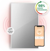 Klarstein La Palma Smart 1000W 120x60cm Panel na podczerwień lustro Biały