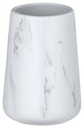 Biały ceramiczny kubek na szczoteczki Wenko Adrada