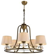 Żyrandol na łańcuchu NARA 5xE27/40W/230V mosiężny