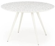 Stół okrągły ARAMIS 120x120 biały HALMAR