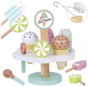 Tooky toy drewniane lody magnetyczne na stojaku