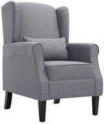 Ciemnoszary fotel uszak K7-K27