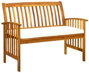 Ławka ogrodowa z poduszką P6-W55