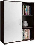 Nowoczesna komoda do salonu- biała + wenge L8-S65