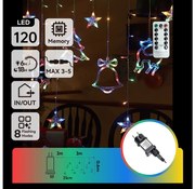 Aigostar - LED RGBY Zewnętrzny łańcuch świąteczny 120xLED/6W/230V/8 funkcji 3x0,6m IP44 + pilot