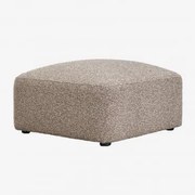 Pufa Tapicerowana Bastian Tkanina Mokka Brąz Bouclé - Sklum