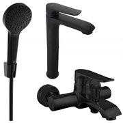 Mexen Pecos R40 zestaw wannowy, czarny - 72713R40-70