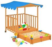 Piaskownica z daszkiem i werandą H3-F04