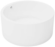 Wanna wolnostojąca okrągła - 165 l - 130 x 130 x 58 cm - Biała - Akrylowa - LAGUNO