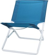 Składane krzesło plażowe, niebieski
