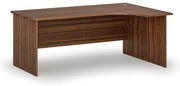 Narożne biurko PRIMO WOOD, 180x120 cm, prawe, orzech