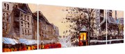 Obraz - Obraz miasta zimą (170x50 cm)