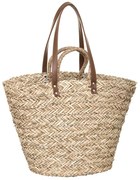 Torba damska na zakupy z uchwytami, SHOPPING, trawa morska