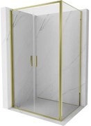 Mexen Exo kabina prysznicowa uchylna 90 x 70 cm, transparent, złota - 814-090-070-50-00
