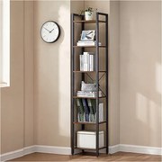 Biurowy regał na książki biblioteczka wysoki industrialny słupek vintage