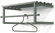 Zielonoszary metalowy wieszak ścienny z półką Marco – Spinder Design
