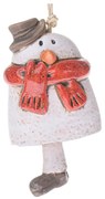 Ozdoba świąteczna ceramiczna 10 cm Snowman – Dakls