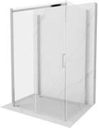 Mexen Omega-3S kabina prysznicowa 3-ścienna, rozsuwana 110 x 80 cm, transparent, chrom - 825-110-080-01-00-3S