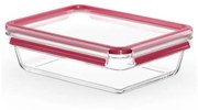Tefal - Pojemnik na jedzenie 2 l MSEAL GLASS czerwony/szkło