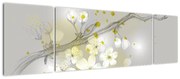 Obraz kwitnącej gałązki (170x50 cm)