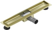 Mexen Flat korpus do odpływu liniowego 60 cm, złoty szczotkowany - 1A15060
