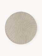 Okrągły ręcznie tuftowany dywan z wełny Aaron