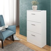 Wózek na buty biały 59x22x105 gizmo