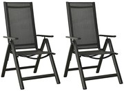 Zestaw dwóch składanych krzeseł do ogrodu A7-P04