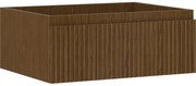 Mexen Rivel szafka łazienkowa podumywalkowa 60 cm, 1 szuflada, ryflowana , orzech - 91A20-06023-1-BF86