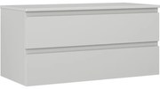 Mexen Orio szafka łazienkowa podumywalkowa 100 cm z blatem, 2 szuflady, szara mat - 91A10-10047-2-BFFC62