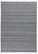 Ciemnoszary dywan zewnętrzny z tworzywa z recyklingu Universal Liso, 160x230 cm